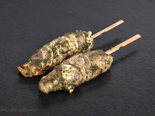 Kip op stok knoflook