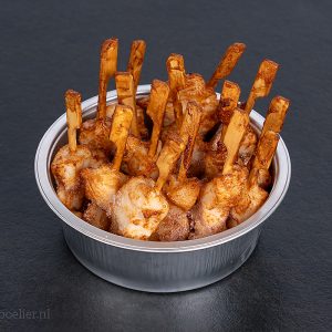 Sate stokjes in saus