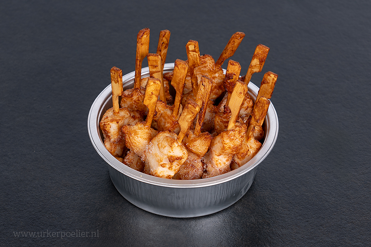 Sate stokjes in saus