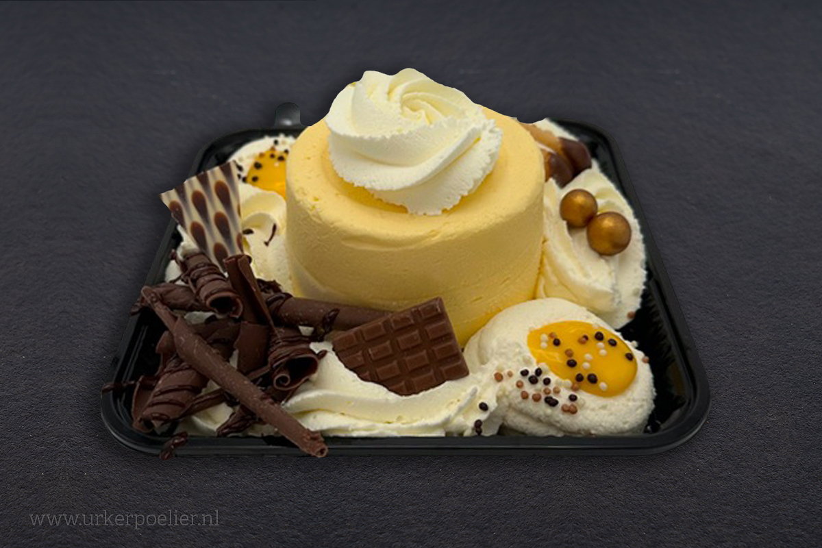 Opgemaakte advocaat pudding